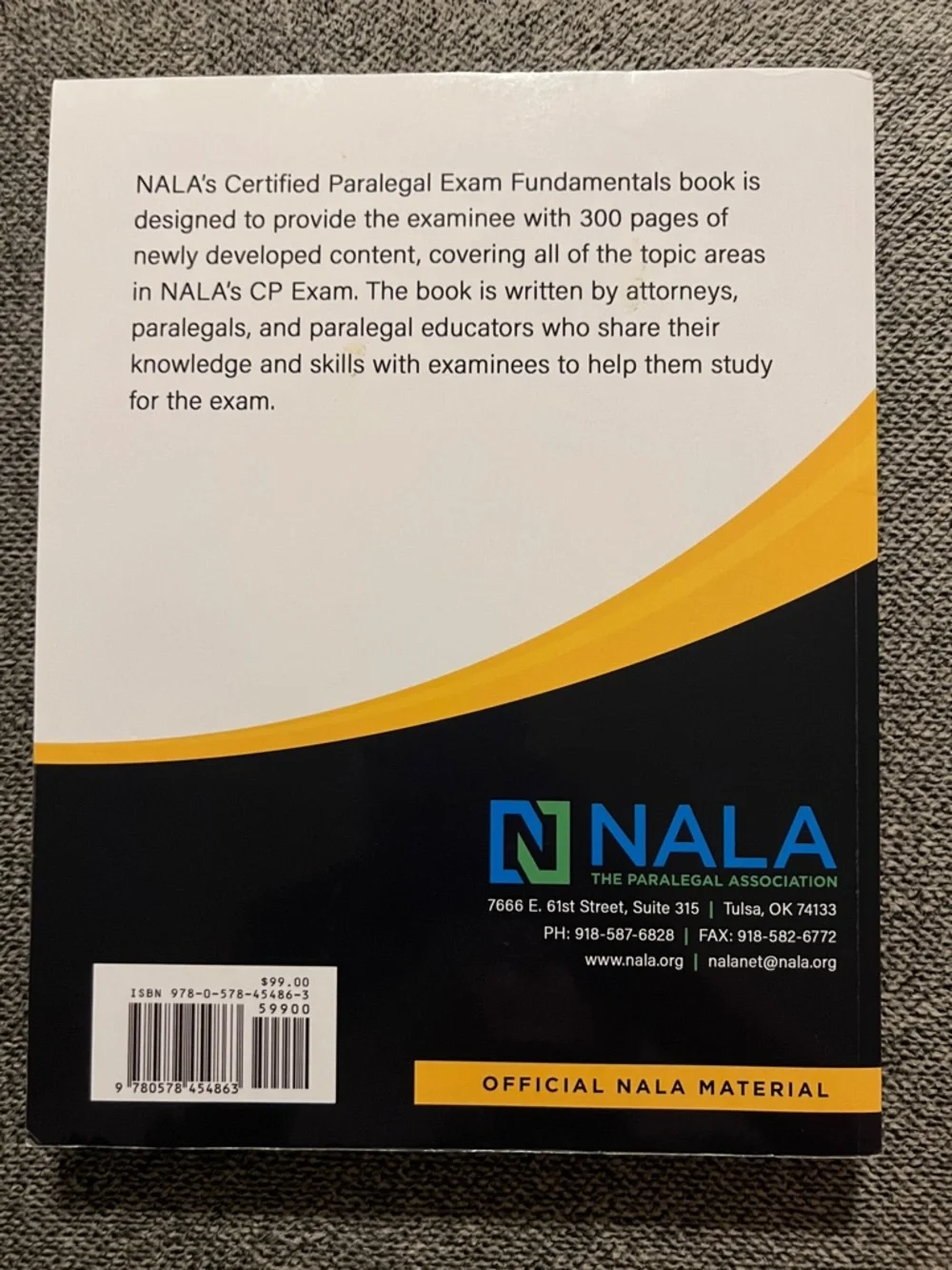 NALA Certified Paralegal Exam Fundamentals Book Paperback. 394 pages. - Picture 2 of 7